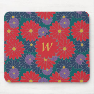 Alfombrilla De Ratón Splashy Fall Floral Mousepad