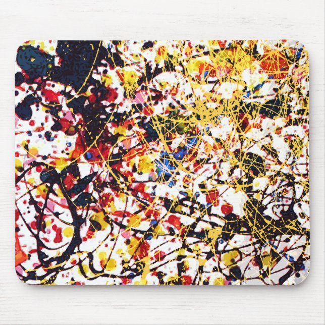 Alfombrilla De Ratón Splatter Design-1 Mousepad (Frente)