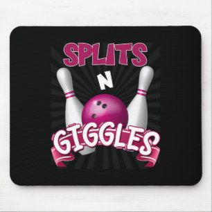 Alfombrilla De Ratón Splits n Giggles Funny Bowler Team Bowler Sports