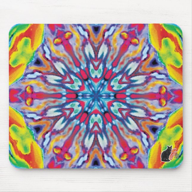 Alfombrilla De Ratón Spoke Kaleidoscope Mouse Pad (Frente)