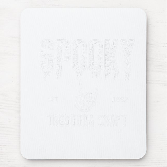 Alfombrilla De Ratón Spooky Vibes: Tee gráfico de Halloween (Frente)