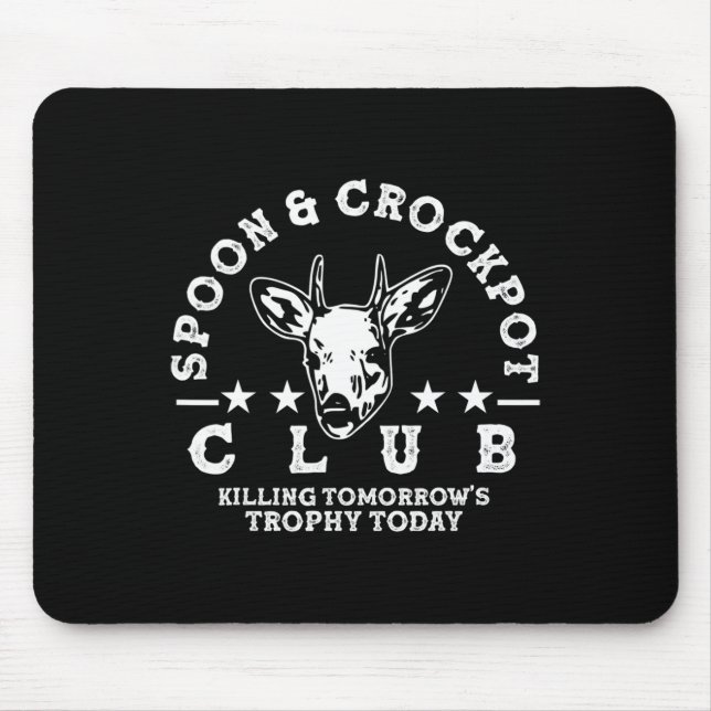 Alfombrilla De Ratón Spoon and Crockpot Club Mañana Trofeo Deer Hun (Frente)