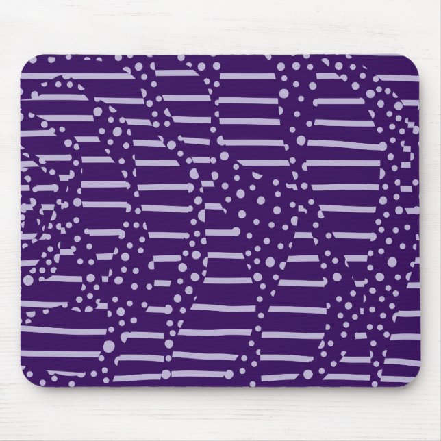 Alfombrilla De Ratón Spots and Stripes 2 - Púrpura (Frente)