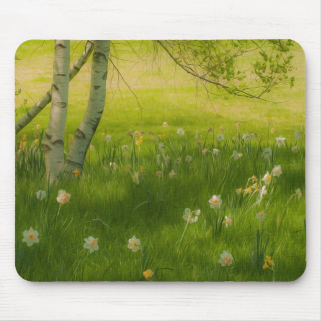 Alfombrilla De Ratón Spring Daffodils (Frente)