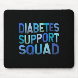 Alfombrilla De Ratón Squad de apoyo a la diabetes T1d Tipo 1 Guerrero d