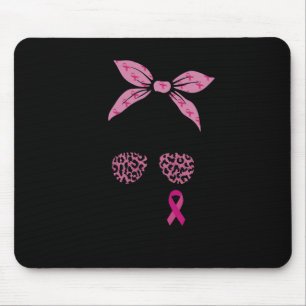 Alfombrilla De Ratón Squad Messy Bun Leopard Pink Breast Cancer