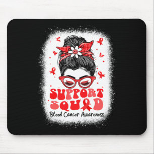 Alfombrilla De Ratón Squad Messy Bun mariposa Mariposa Cinta roja