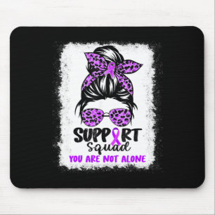 Alfombrilla De Ratón Squad Messy Bun Purple Warrior Alzheimer A