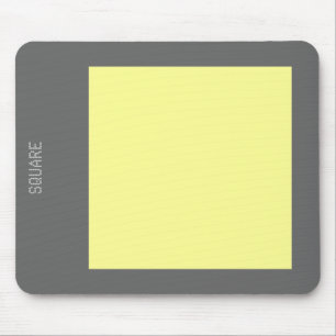 Alfombrilla De Ratón Square - Chalk Yellow y Gray