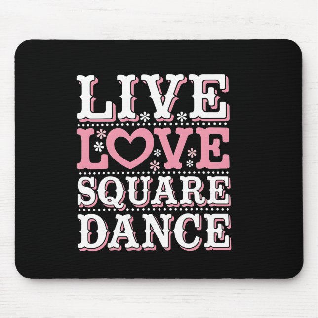 Alfombrilla De Ratón Square Dance Love Square Dancing Square Dance Squa (Frente)