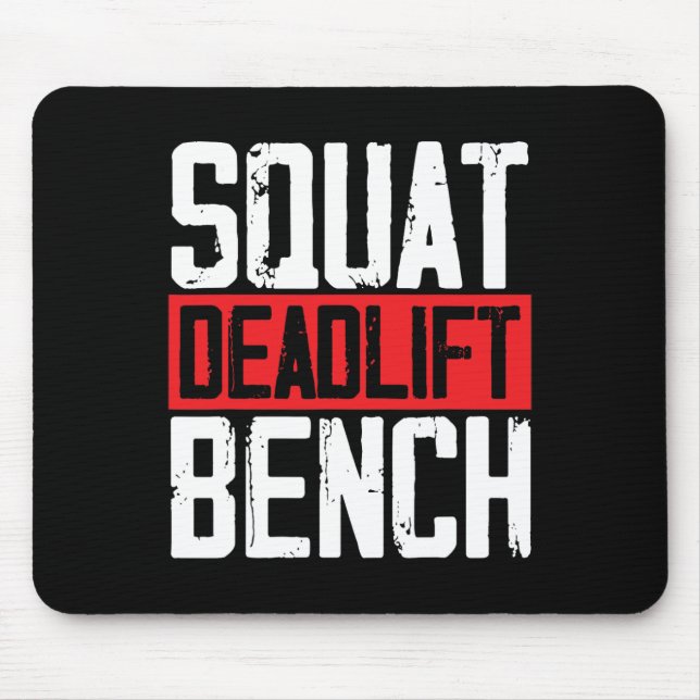 Alfombrilla De Ratón Squat Deadlift Bench Weibo Levantamiento de pesas (Frente)