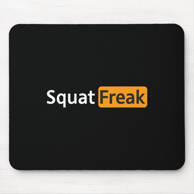 Alfombrilla De Ratón Squat Freak Funny Gym Bodybuilding Fitness Workout (Frente)