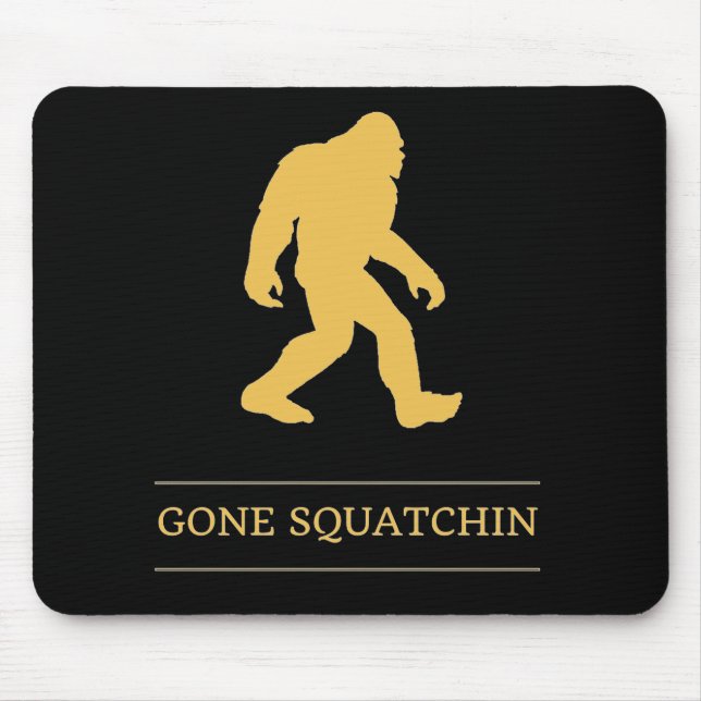Alfombrilla De Ratón Squatchin ido pie grande divertido Sasquatch (Frente)