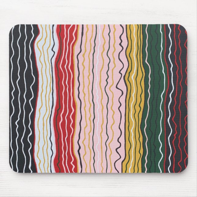 Alfombrilla De Ratón Squiggles modernos 2 Mousepad (Frente)
