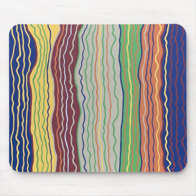 Alfombrilla De Ratón Squiggles modernos 3 Mousepad (Frente)