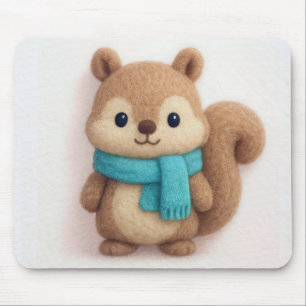Alfombrilla De Ratón Squirrel Felt Art