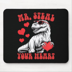 Alfombrilla De Ratón Sr. Roba Tu Corazón Corazón T-rex Dinosaurio San V