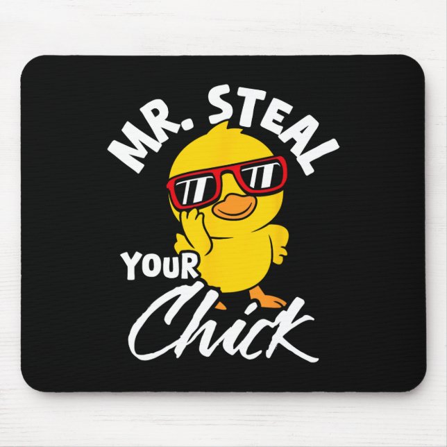 Alfombrilla De Ratón Sr. Steal Your Chick Easter Humor (Frente)