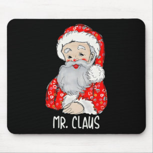 Alfombrilla De Ratón Sr. y Sra. Santa Claus Parejas Navidades coinciden