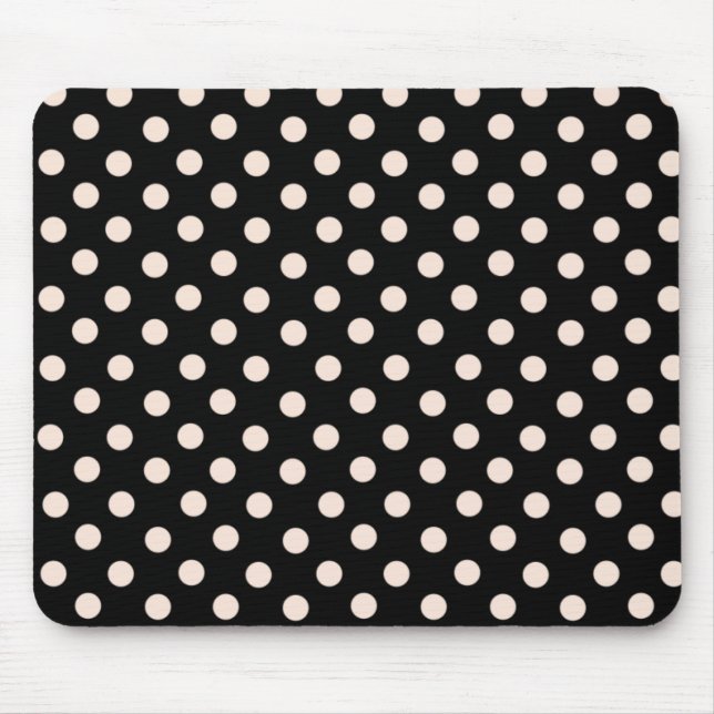 Alfombrilla De Ratón Sra. Cookies Punto Rosado Polka Dot Mousepad (Frente)