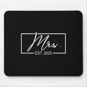 Alfombrilla De Ratón Sra. Est. 2025 Esposa Boda Casada, Sr. &
