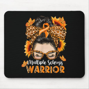 Alfombrilla De Ratón Sra. Múltiple Esclerosis Warrior Awareness Naranja