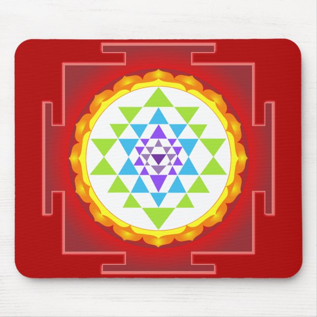Alfombrilla De Ratón Sri Yantra (Frente)