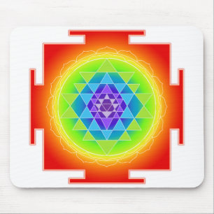 Alfombrilla De Ratón Sri Yantra/Chakra/Arcoíris