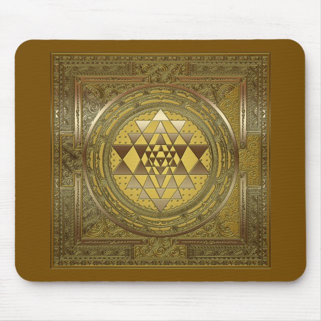 Alfombrilla De Ratón Sri Yantra Gold - Almohadilla del ratón (Frente)
