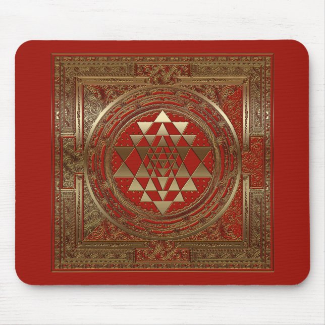Alfombrilla De Ratón Sri Yantra - Mousepad (Frente)