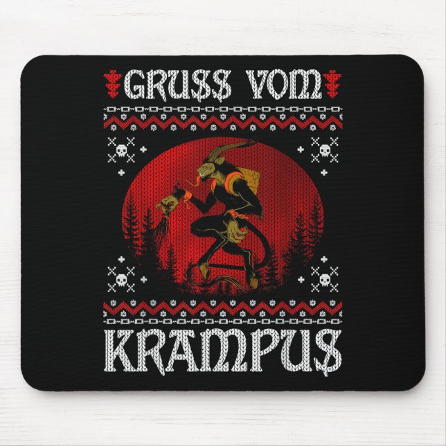 Alfombrilla De Ratón Ss Vom Krampus Christmas Evil Xmas Horror Ugly Swe (Frente)