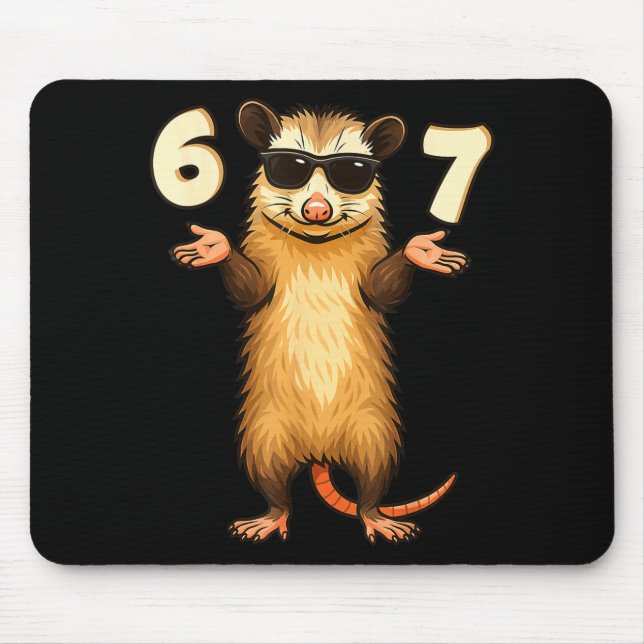 Alfombrilla De Ratón Ssum 67 Hand Motion Meme Funny Kids Teens Gen Alph (Frente)