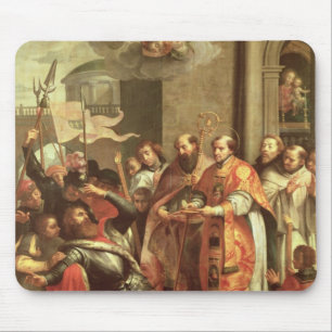 Alfombrilla De Ratón St Bernard de Clairvaux y del duque de Guillermo X