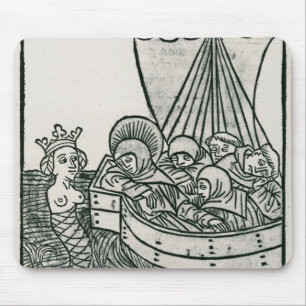 Alfombrilla De Ratón St. Brendan y la sirena