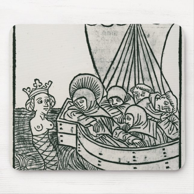 Alfombrilla De Ratón St. Brendan y la sirena (Frente)