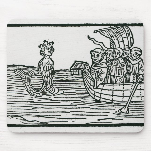 Alfombrilla De Ratón St. Brendan y la sirena (Frente)