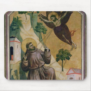 Alfombrilla De Ratón St Francis que recibe los estigmas, c.1295-1300