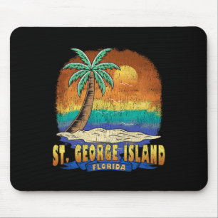 Alfombrilla De Ratón St. George Island Florida Vintage Molestage Souve