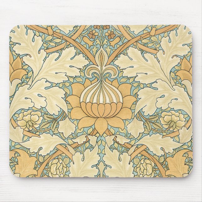 Alfombrilla De Ratón St. James de William Morris, Patrón Textil (Frente)