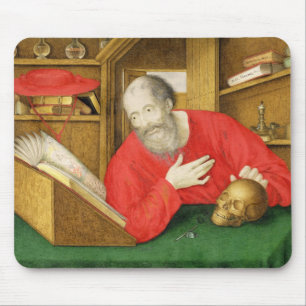 Alfombrilla De Ratón St Jerome en su estudio, 1650 (bodycolour y w/c
