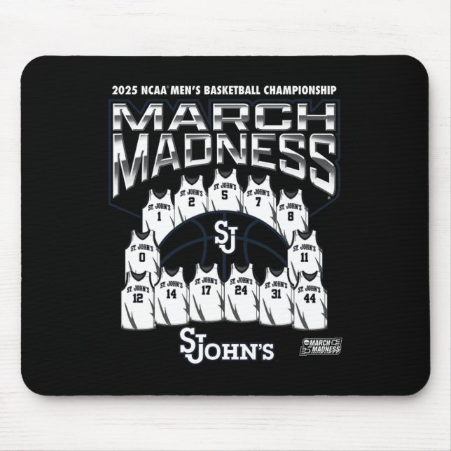 Alfombrilla De Ratón St. John's March Madness 2025 Men's Sketll Nil  (Frente)