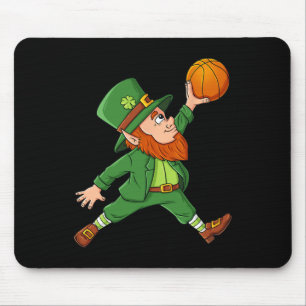 Alfombrilla De Ratón St Patricks Day Leprechaun Basketball Lucky Boys G