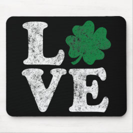 Alfombrilla De Ratón St Patrick's Day LOVE Shamrock Irish