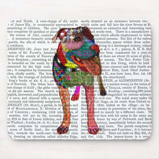 Alfombrilla De Ratón Staffordshire Bull Terrier - Patchwork (Frente)