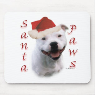 Alfombrilla De Ratón Staffordshire Bull Terrier Santa Paws