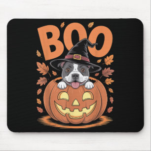 Alfombrilla De Ratón Staffy Costume Calabaza Halloween Staffordshire Bu