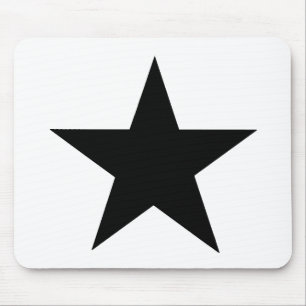 Alfombrilla De Ratón Star Black The MUSEUM Zazzle Gifts