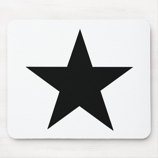 Alfombrilla De Ratón Star Black The MUSEUM Zazzle Gifts (Frente)