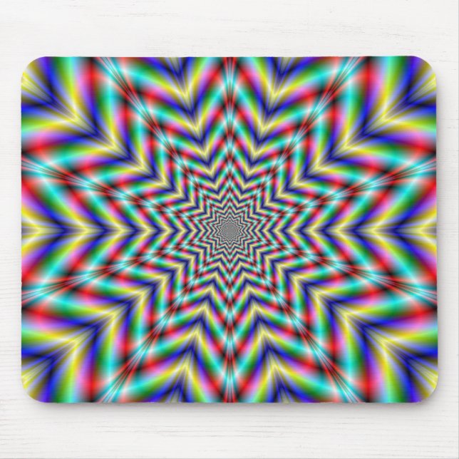 Alfombrilla De Ratón Star Mousepad con desafíos ópticos (Frente)