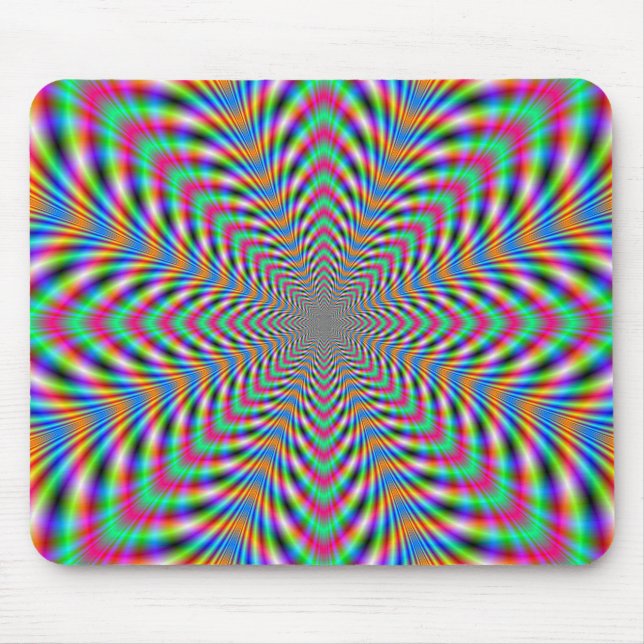 Alfombrilla De Ratón Star Psychedelic Mousepad (Frente)